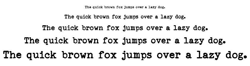 Remingtoned type font